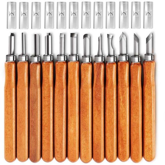 Lot De 6 Gouges Et Veiner Anciennes Pour Sculpture Sur Bois – Outils à Palmier – UK