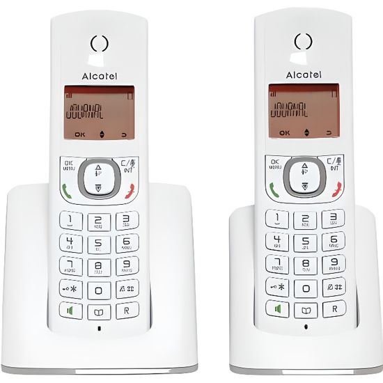 Téléphone sans fil - ALCATEL - F530 Duo - Mains libres - Répertoire 50 contacts - Autonomie 8h