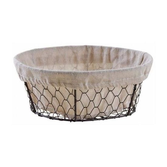 2 CORBEILLES BANETTES A PAIN VINTAGE En Métal AURICA