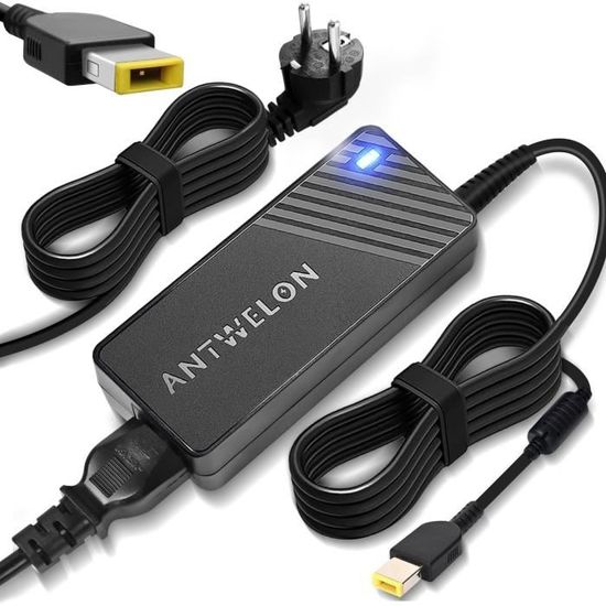Chargeur 65W Pour Ordinateur Portable Lenovo Thinkpad - Compatible T430/T440/T450/T460/T470, Yoga, X240/X250/X260, E440/E450
