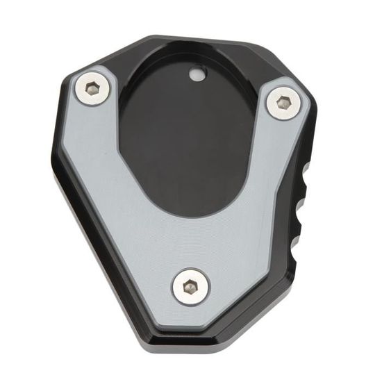 Okaywork Plaque Extension Béquille Latérale Moto - Support Pied CNC Aluminium Universel Anti-Enfoncement