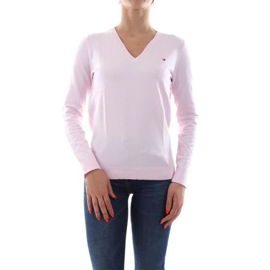 Pull rose tommy hilfiger hot sale femme