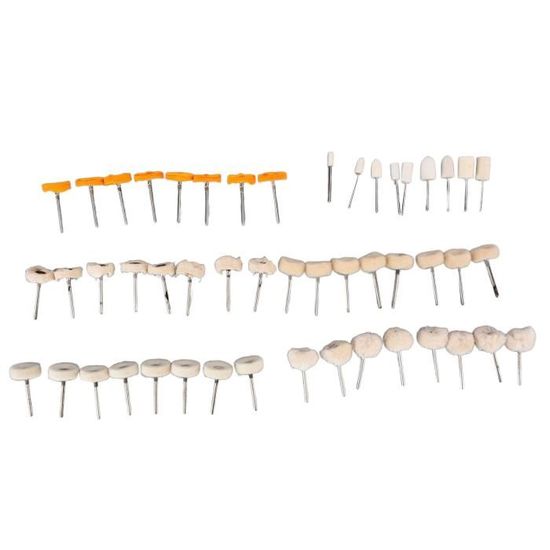 Lot 42 Pointes Ponçage Corindon 1/8" – Embouts Abrasifs Pour Dremel Perceuse Polissage Pierre Métal