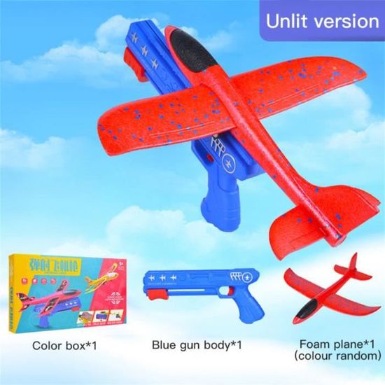 Avion Catapulte En Mousse Avec Pistolet – Planeur RC, 2 Modes De Vol, Cadeau Extérieur Enfant