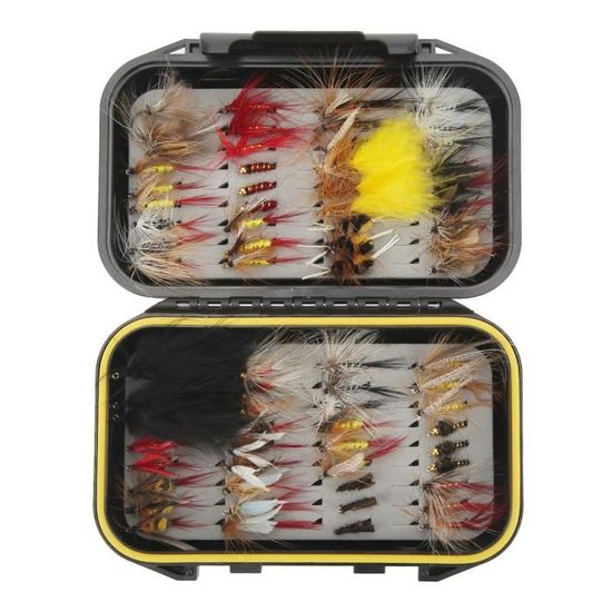Lot De 10 Mouches De Pêche Vintage – Tailles 10/12 – Étui Inclus – Pêche à La Truite