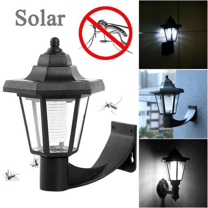 LED solaire lumière Pest Bug Zapper insectes tueur de moustique Lampe de pelouse jardin LQB607