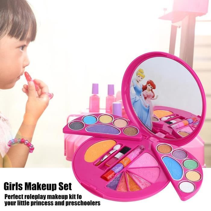 Kit de maquillage pour filles non-toxiques de Disney pour enfants bienvenus pour petites filles