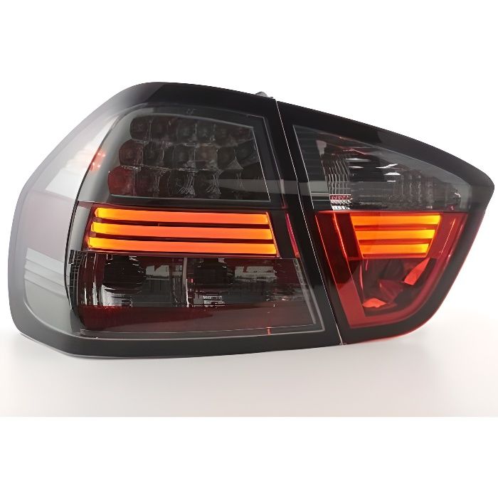 Paire de Feux arriere BMW Serie 3 Berline E90 de 2005 a 2008 LED Noir D-FKRLXLBM010019