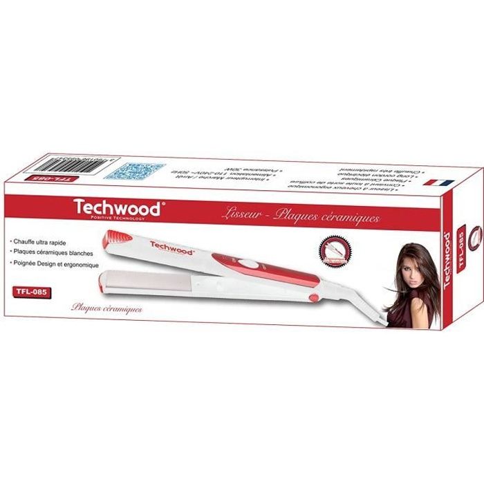 techwood Tfl-085 Lisseur en Plaque Céramique