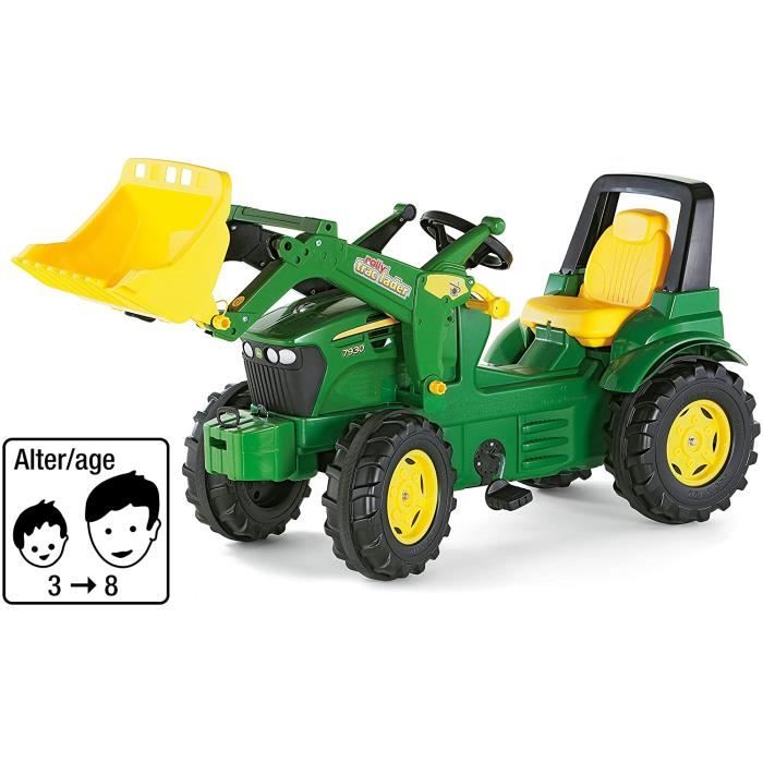 Vélos et véhicules pour enfants ROLLY TOYS - 71 002 7 - Tracteur À Pédales - Rollyfarmtrac John Deere 7930 + Pelle Avant 34773