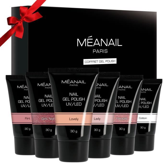 Coffret Romance Polygel - 6 tubes de polygel de 30gr - Méanail Paris
