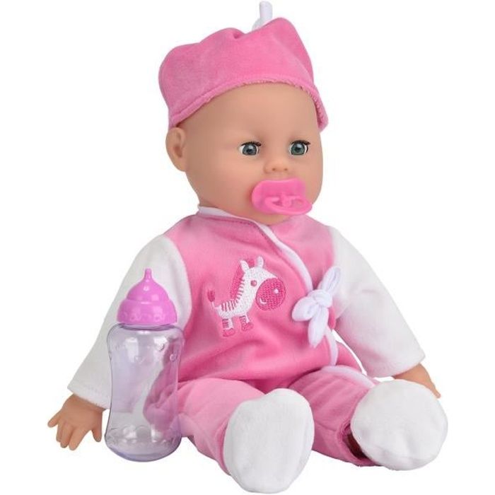 Simba - 105140488 - Poupée Enfant - Laura Poupon Parle - 24 Sons - Yeux Dormeurs - 38 Cm