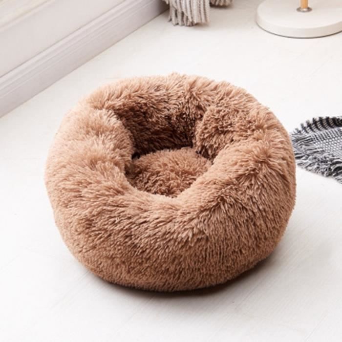Corbeilles,Lits pour chat rond confortable calmant chien lit pour chats apaisant lit chien Anti Anxiet - Type coffee-OD 40 cm #B