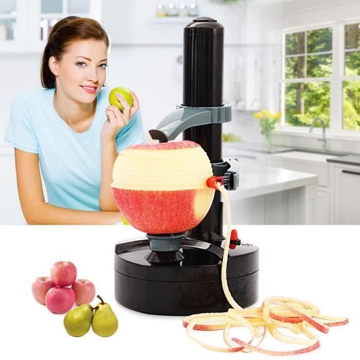 Éplucheur Electrique avec Adaptateur,Multifonction Cuisine Automatique Épluche pour Pommes de Terre,Fruits et Légumes