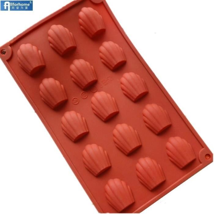 Moule à gâteaux en Silicone 9-15 trous Coquille de Madeleine 3D, moule à pâtisserie, poêle à Muffin, moule à Cupcake, m*TR6822