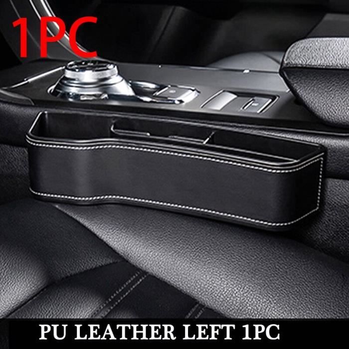 Rangement,Siège de voiture Gap boîte de rangement intérieur Auto siège fente organisateur boîte universel PU - Type PU Left 1pc
