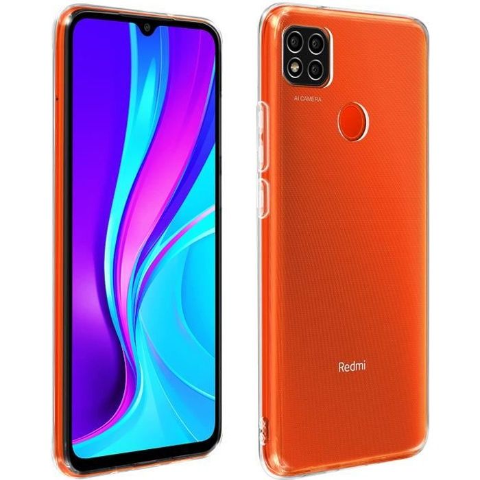 Coque Xiaomi Redmi 9C Protection Flexible Ultra-fine et Légère Transparent Blanc