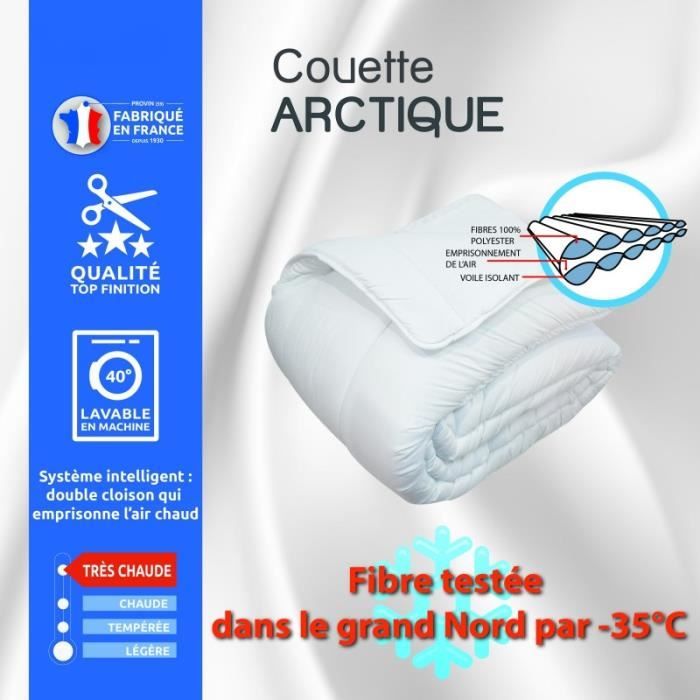 Couette Arctique 220 x 240 pour lit 2 places