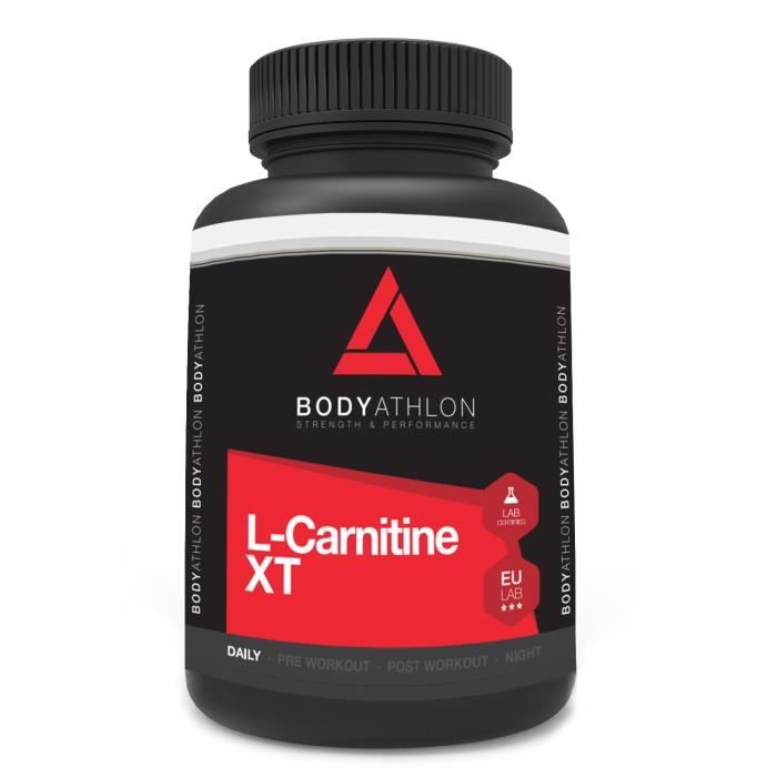 Bodyathlon L-Carnitine Extreme XT - 90 gélules 750 mg - Bruleur de Graisses Extra Fort