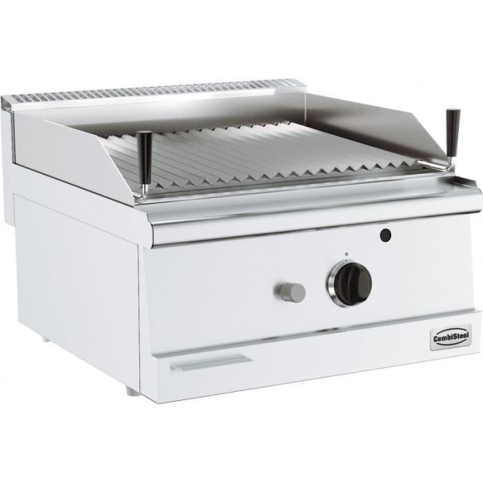 Grill Pierre de Lave Gaz 1 Brûleur - Série 600 - Combisteel - 600 - 7178.0075