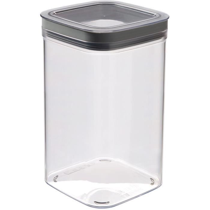 CURVER Dry Cube 1,8 L Pets - Transparent et gris - 44,5 x 34,7 x 70,5 cm