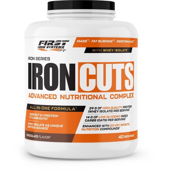 Iron Cuts 2200g CHOCOLAT First Iron System Proteine Whey Isolate WPC Carnitine BCAA Creatine
