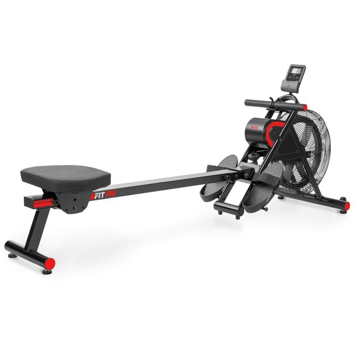 Rameur pliable RA-200 résistance à l'air, avec roues, LCD, poids max. de l'utilisateur 110kg