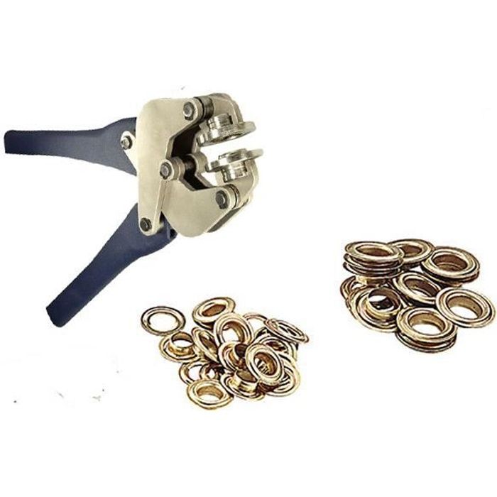 Oeillets à sertir en laiton pour pince à oeillets - 10 pièces - 20,0 mm