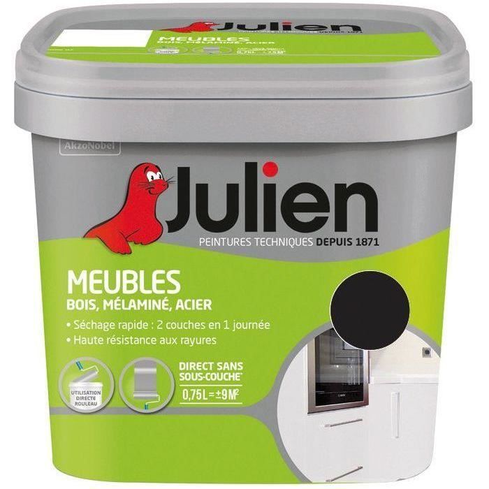 Peinture meuble satin 0.75l noir