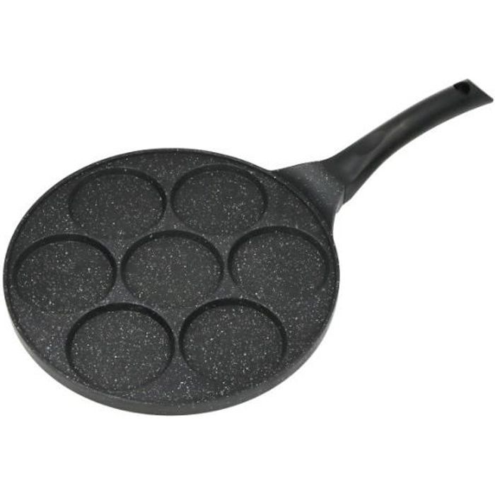 POÊLE 7 MINI BLINIS, PANCAKES OU ŒUFS 26CM TFI BL770 KITCHENCOOK