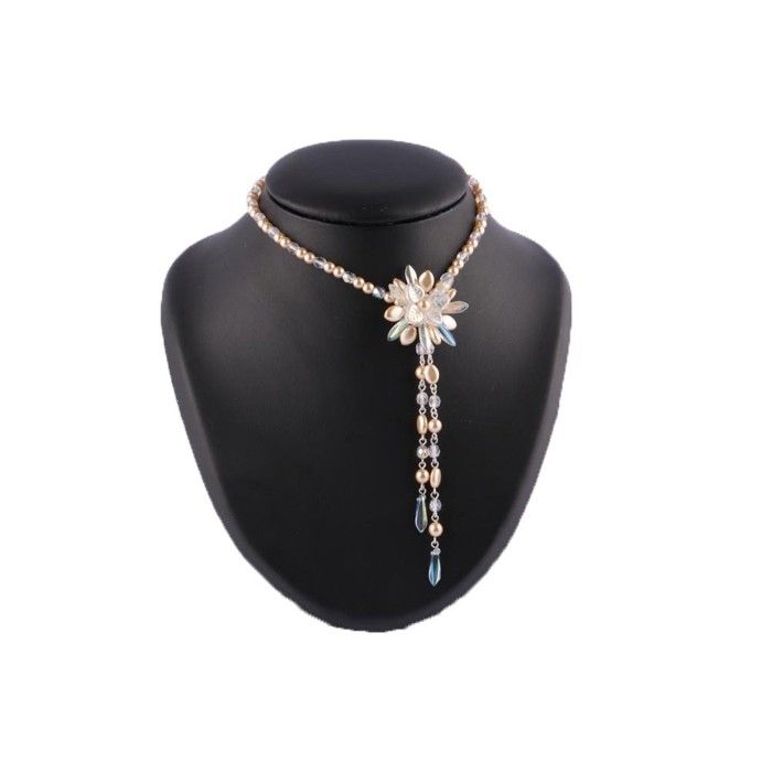 Collier tour de cou Sylva Perle Nacrée Beige - Beige - Taille unique