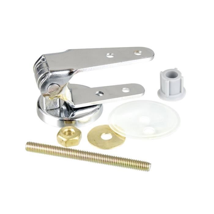 Fixation pour abattants de WC en chrome-métal