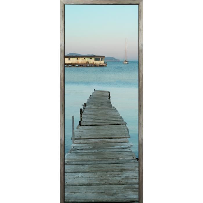 Sticker Adhésif de porte Ondoor - Tamaris - 204 x 83 cm