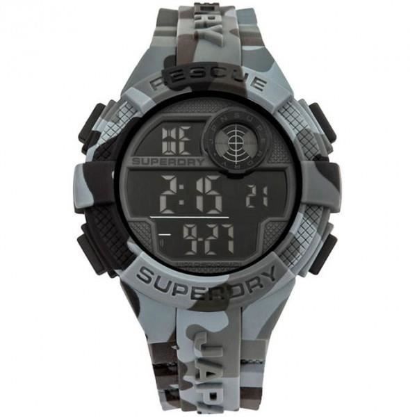 Montre Superdry Radar homme silicone gris SYG193BE 5 atm