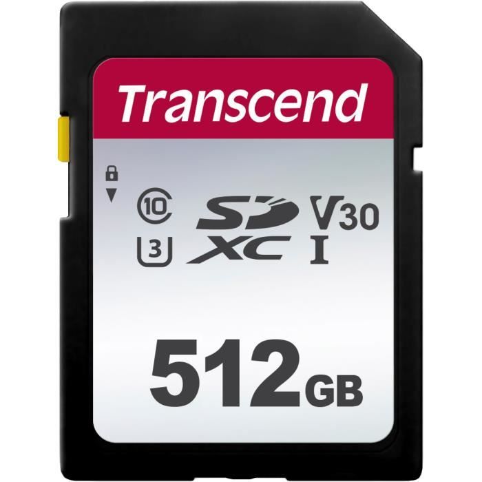 TRANSCEND Carte SD 512GB UHS-I U3