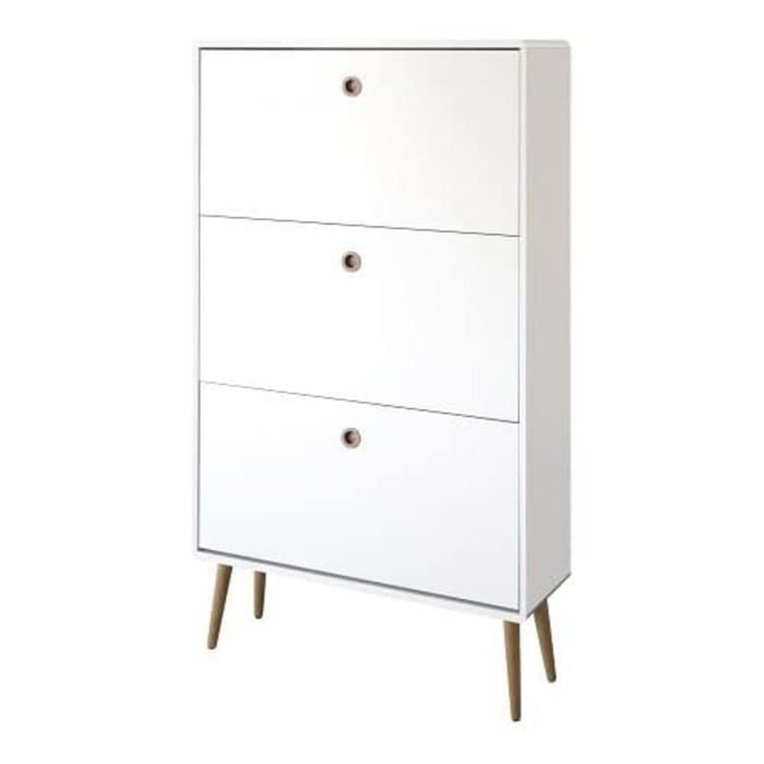 meuble a chaussures steens group commode a chaussures mdf verni blanc 84 x 26 x 141 cm