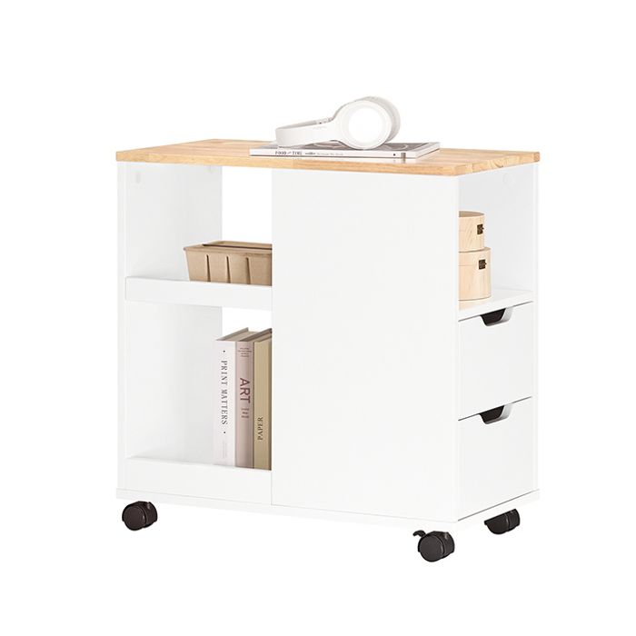 Bout de Canapé FBT130-WN SoBuy - 2 Tiroirs - 1 Compartiment Ouvert - Blanc - L60xP30xH60cm Bout de Canapé FBT130-WN SoBuy - 2 Tiroirs - 1 Compartiment Ouvert - Blanc - L60xP30xH60cm