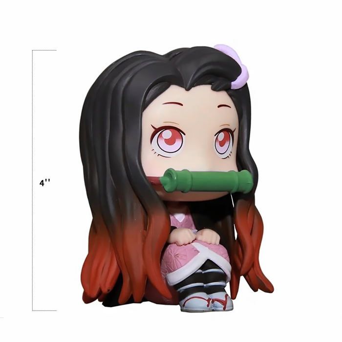 Lot De 8 Figurines Anime Demon Slayer - Tanjiro, Nezuko, Zenitsu, Inosuke & Plus | PVC 7 Cm, Collection & Déco Parfaite