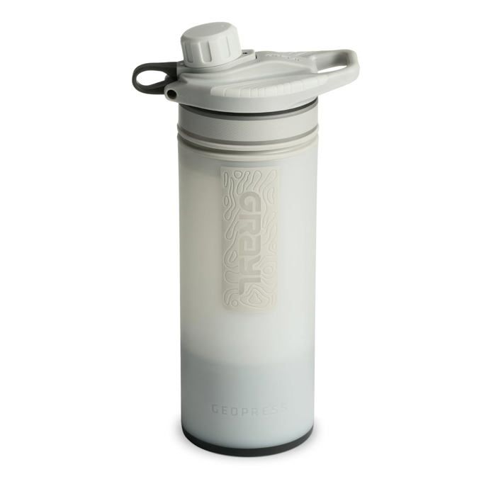 Gourde Filtrante GeoPress 24 Oz (710 Ml) - Purificateur D'eau Portable - Noir