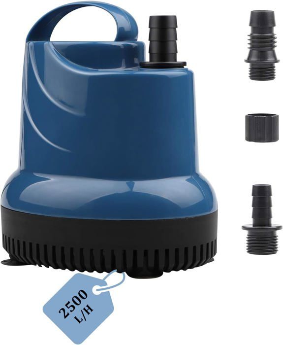 Meilleurs prix pour Mini pompe à eau submersible 2500L/H 40W 230V Hauteur de refoulement 2.3M Câble 2.5M pour jardin, aquarium, étang, fontaine