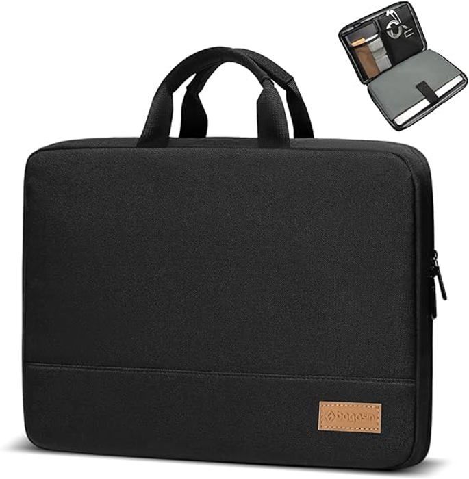 EVICIV Housse De Protection Étanché Ordinateur Portable 17 à 19 Pouces - Sacoche Robuste Noire Avec Intérieur Doublé