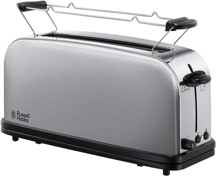 Grille Pain [Fente Longue 2 Toasts/ 1 Tranche Baguette] Adventure Acier
