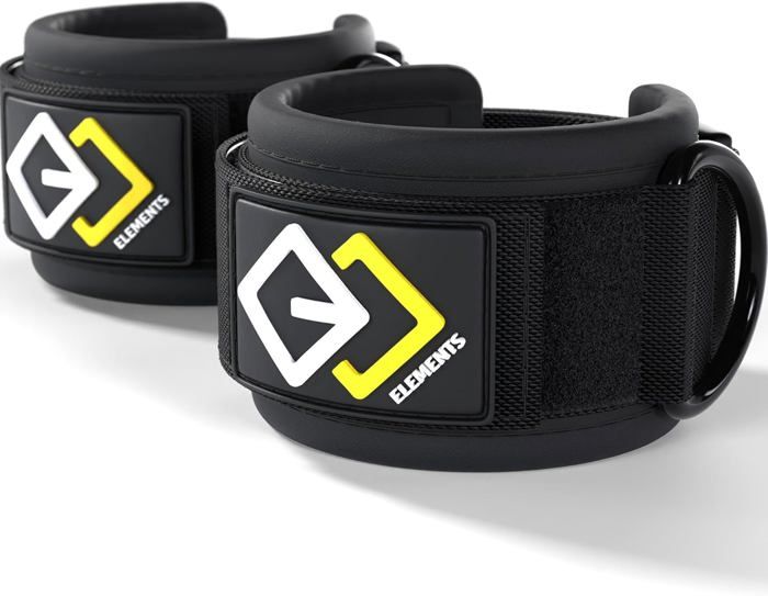 Sangles De Cheville Avec Anneau En D - Pour Poulie, Câble - Néoprène - Marque EVO Fitness - CrossFit