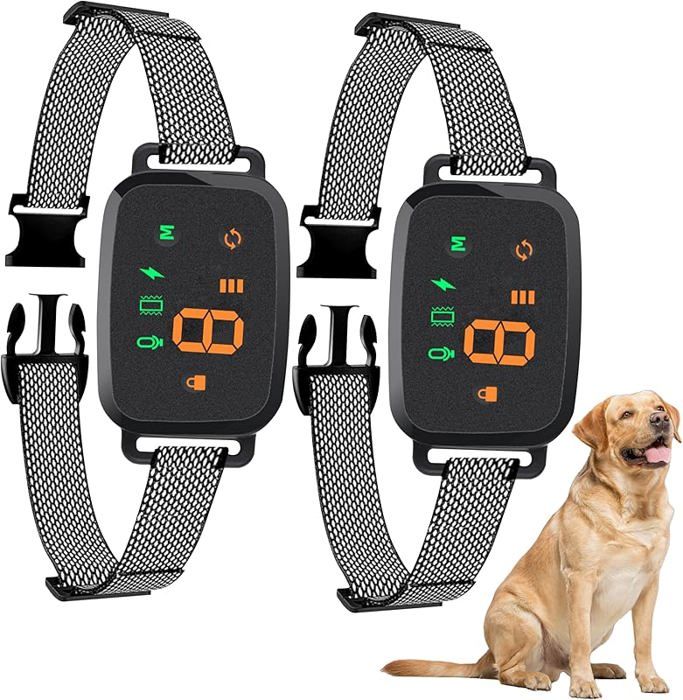 Comparer les prix de Collier Anti Aboiement Chien 4 Modes SonVibrationChoc Electrique Rglable 8 Niveaux de Sensibilit Noir-Lot de 2 COLLIER