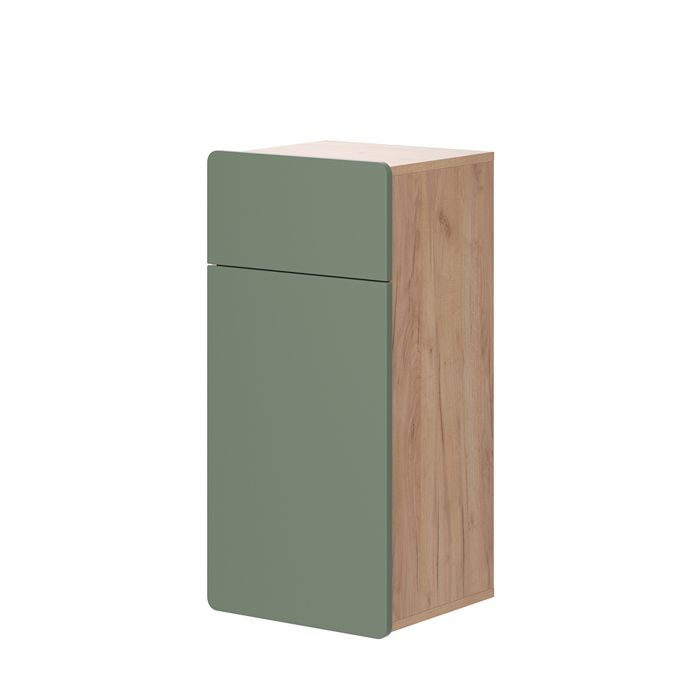 Meuble salle de bain Izan 36.6x76.6cm avec tiroir et porte Vert/Chêne de force doré Vicco 54420 Meuble salle de bain Izan 36.6x76.6cm avec tiroir et porte Vert/Chêne de force doré Vicco 54420