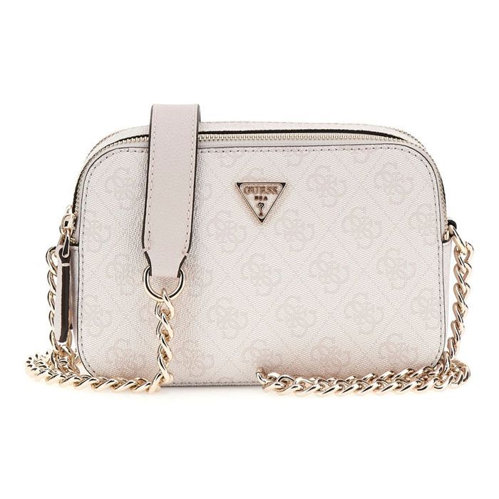 GUESS Sac à épaule bandoulière rose pour femme - Eco Alexie Crossbody Camera Bag Light Rose
