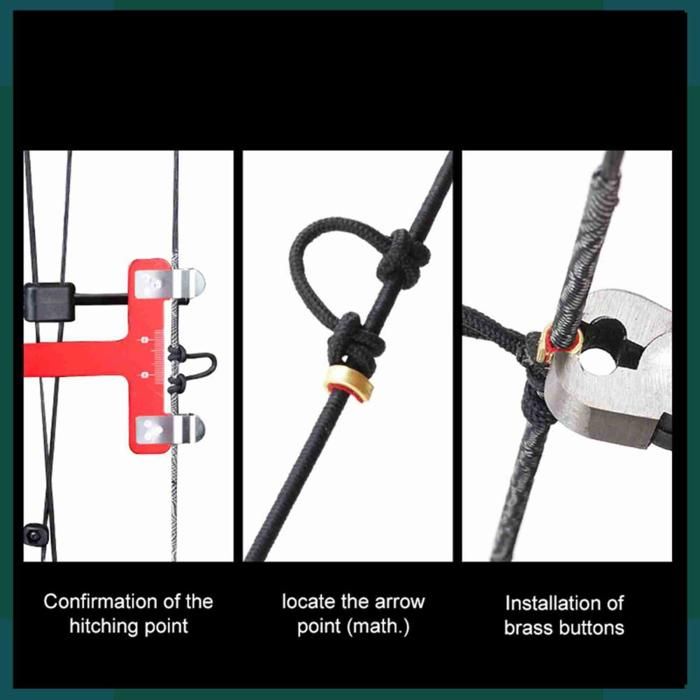 Pince à Boucle En D Pour Tir à L'arc - Outil En Alliage D'aluminium Pour Installer/retirer Les Boucles Sur Arc à Poulies Ou Classique - 12