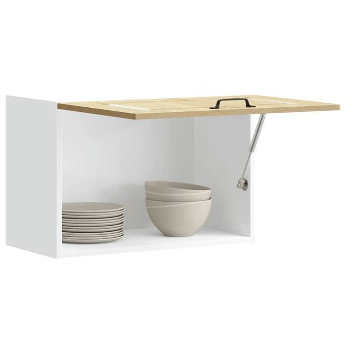SALE 2025Vitrine cuisine suspendue - Armoire murale de cuisine Kalmar - Chêne sonoma - bois dingénierie111 Kg 1676