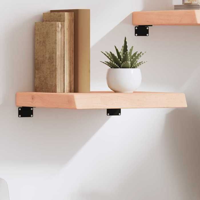 CLARENCEArmoire/Meuble mural Étagère murale 40x40x(2-6)cm Bois de chêne massif non traité EU756159