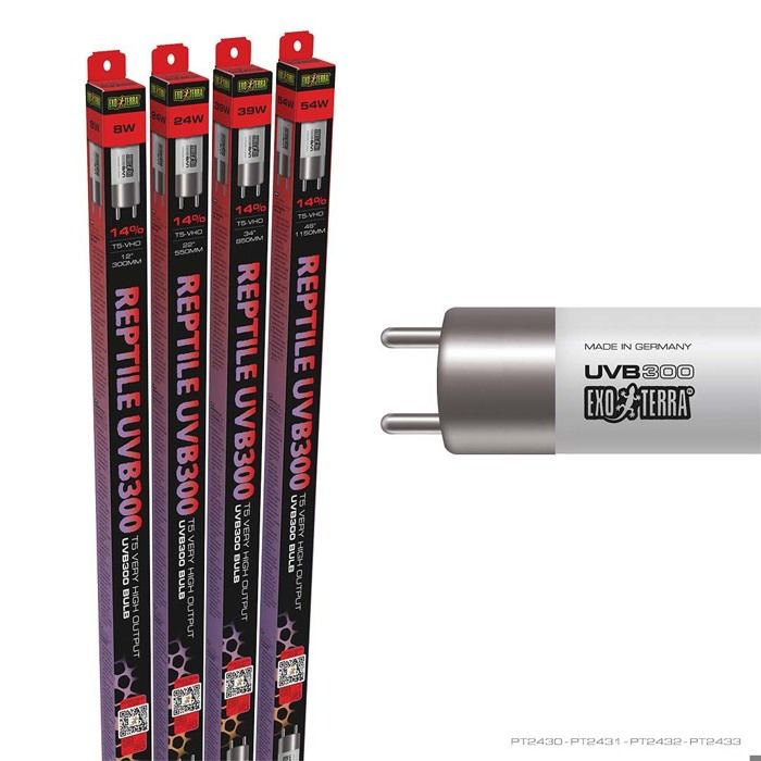 Comparer les prix de Lampe pour terrarium Exo Terra EX T5 UVB1300 - Noir - 39W / 85 cm